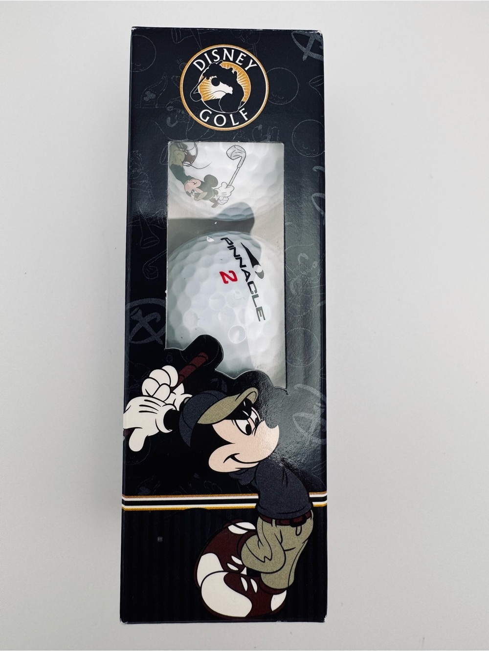 Disney Golf Mickey Mouse Pinnacle Hot Shot 3 Golf Balls NIB WDW USA Collectible